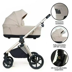 My Babiie MB450 Luxe 3-in-1 Travel System with Spin and Slide All Stages Bundle – Feather My Babiie