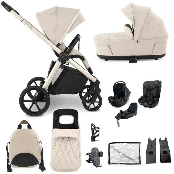 My Babiie MB450 Luxe 3-in-1 Travel System with Spin and Slide All Stages Bundle – Feather My Babiie