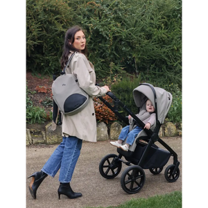 My Babiie MB450 Luxe 3-in-1 Travel System with Spin and Slide Car Seat and Isofix – Mink