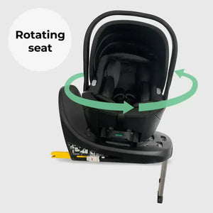 My Babiie MB450 Luxe 3-in-1 Travel System with Spin and Slide Car Seat and Isofix – Mink My Babiie