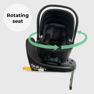 My Babiie MB450 Luxe 3-in-1 Travel System with Spin and Slide Car Seat and Isofix – Indigo My Babiie