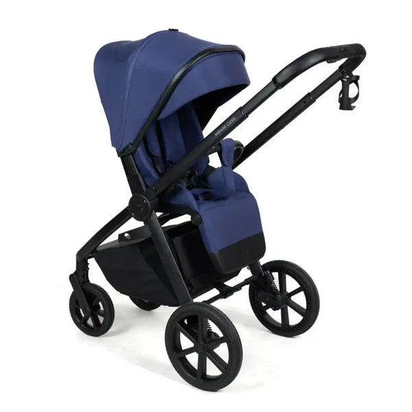 My Babiie MB450 Luxe 3-in-1 Travel System with Spin and Slide Car Seat and Isofix – Indigo My Babiie