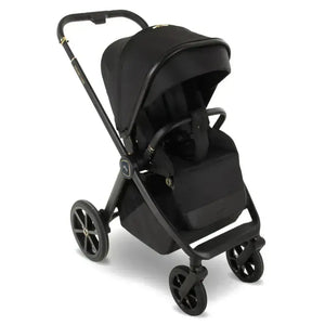 My Babiie MB450 Luxe 3-in-1 Travel System with Spin and Slide Car Seat and Isofix– Black My Babiie