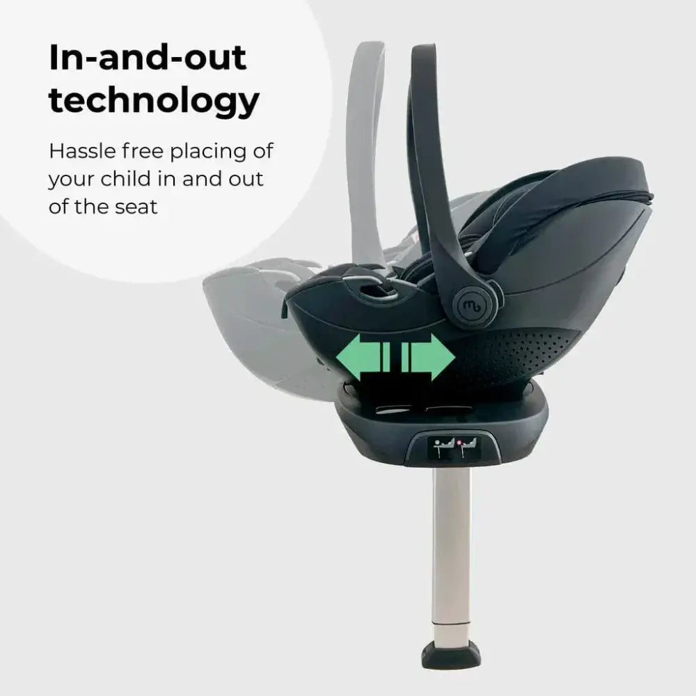 My Babiie MB450 Luxe 3-in-1 Travel System with Spin and Slide Car Seat and Isofix – Feather My Babiie