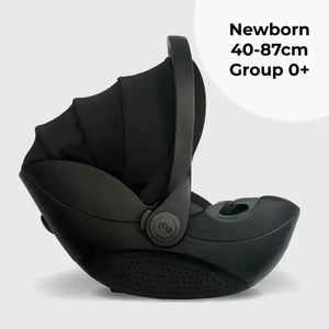 My Babiie MB450 Luxe 3-in-1 Travel System with Spin and Slide Car Seat and Isofix– Black My Babiie