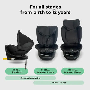 My Babiie MB450 Luxe All Stages Bundle with Spin & Slide Car Seats – Cookie (Exclusive)