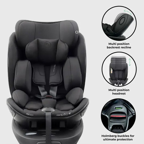 My Babiie MB450 Luxe All Stages Bundle with Spin & Slide Car Seats – Cookie (Exclusive)