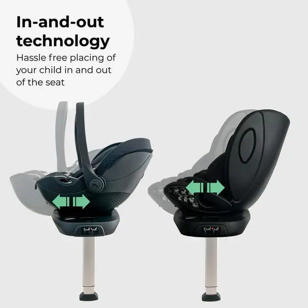 My Babiie MB450 Luxe All Stages Bundle with Spin & Slide Car Seats – Cookie (Exclusive)