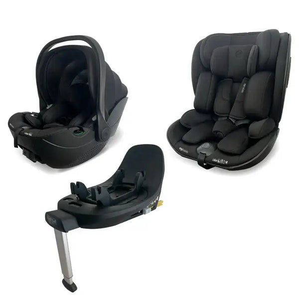 My Babiie MB450 Luxe All Stages Bundle with Spin & Slide Car Seats – Cookie (Exclusive)