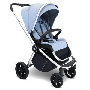My Babiie MB450i 4-in-1 i-Size Travel System with Spin & Slide ISOFIX Base – Steel Blue