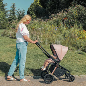 My Babiie MB450i 4-in-1 i-Size Travel System with Spin & Slide ISOFIX Base – Pink