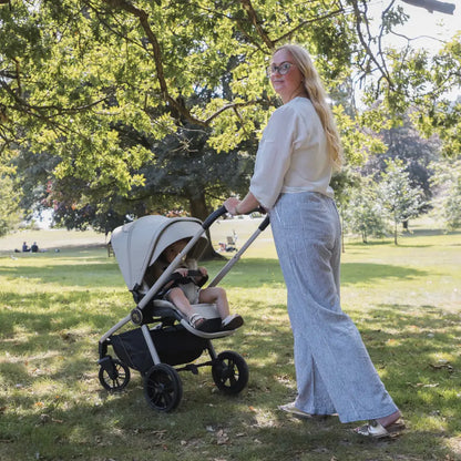 My Babiie MB450i 4-in-1 i-Size Travel System with Spin & Slide ISOFIX Base – Ivory