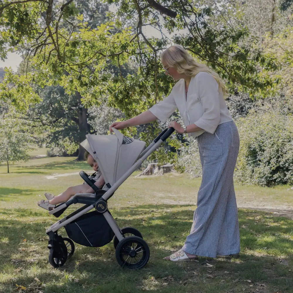 My Babiie MB450i 4-in-1 i-Size Travel System with Spin & Slide ISOFIX Base – Ivory