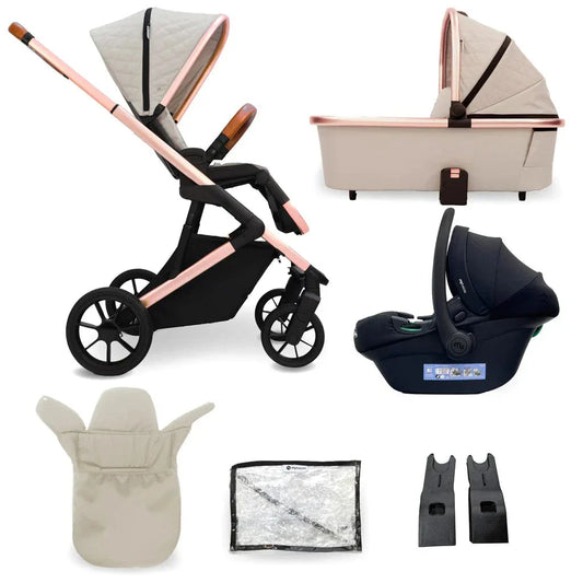My Babiie MB500i 3-in-1 i-Size Travel System -Rose Gold Stone General My Babiie