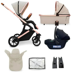 My Babiie MB500i 3-in-1 i-Size Travel System -Rose Gold Stone