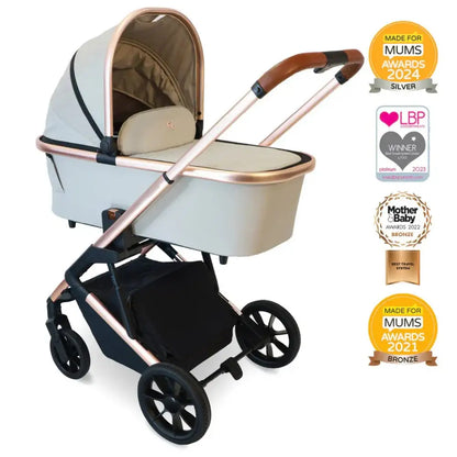 My Babiie MB500i 3-in-1 i-Size Travel System -Rose Gold Stone General My Babiie
