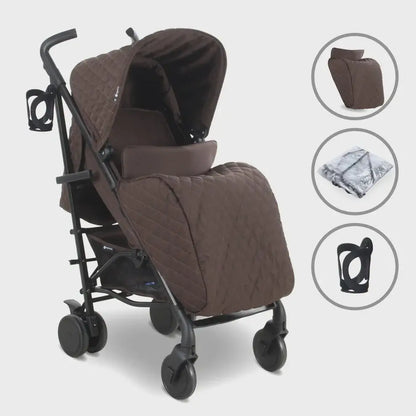 My Babiie MB51 Plus Stroller with Raincover - Chocolate General My Babiie
