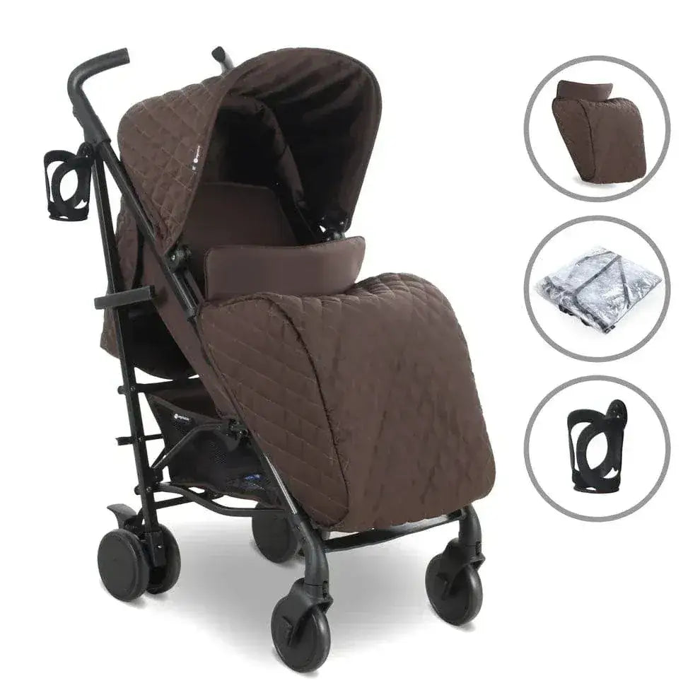 My Babiie MB51 Plus Stroller with Raincover - Chocolate General My Babiie