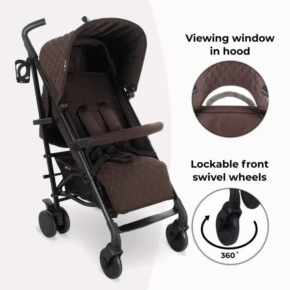 My Babiie MB51 Plus Stroller with Raincover - Chocolate General My Babiie