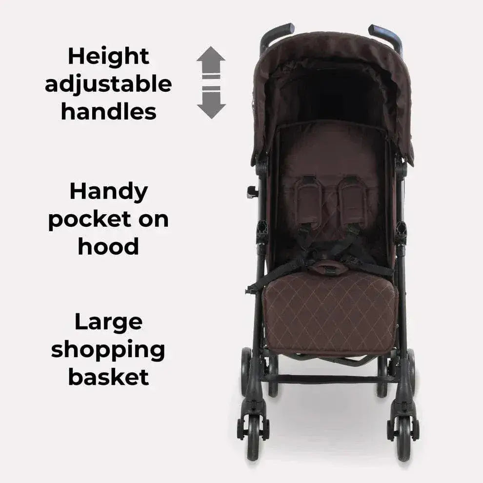 My Babiie MB51 Plus Stroller with Raincover - Chocolate General My Babiie