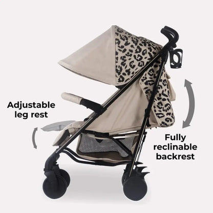 My Babiie MB51 Plus Stroller with Raincover - Fawn Leopard General My Babiie
