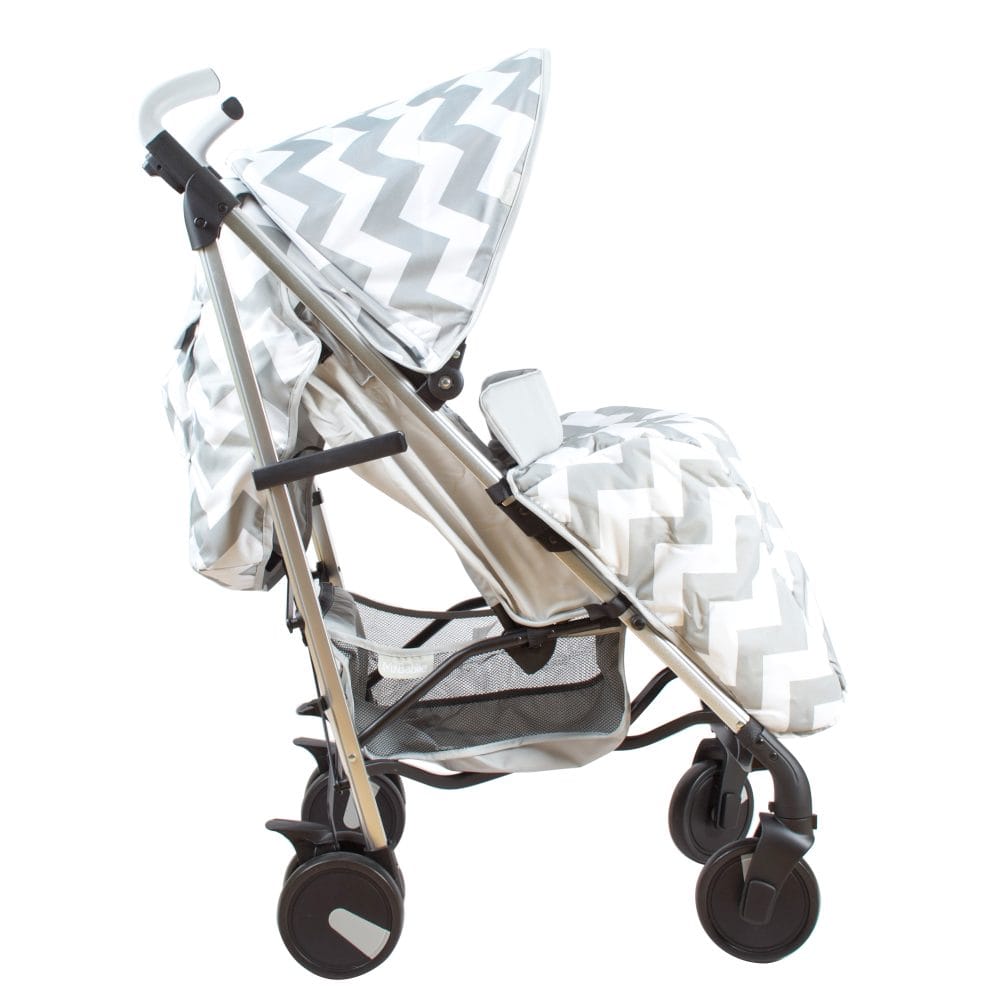 My Babiie MB51 Plus Stroller with Raincover - Grey Chevron General My Babiie