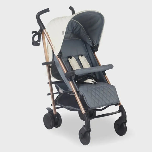 My Babiie MB51 Plus Stroller with Raincover - Quilted Champagne General My Babiie