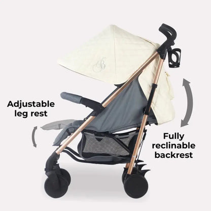 My Babiie MB51 Plus Stroller with Raincover - Quilted Champagne General My Babiie