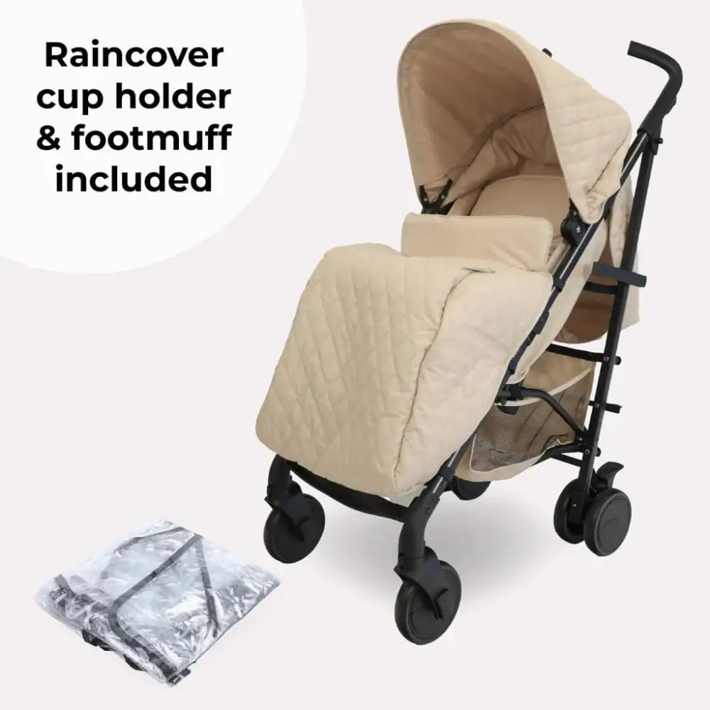 My Babiie MB51 Plus Stroller with Raincover - Quilted Sand General My Babiie