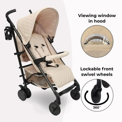 My Babiie MB51 Plus Stroller with Raincover - Quilted Sand General My Babiie