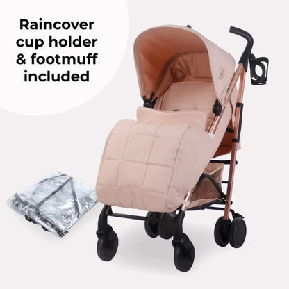 My Babiie MB51 Plus Stroller with Raincover - Rose Gold Blush General My Babiie