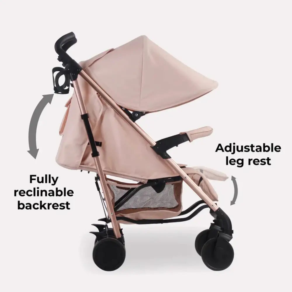 My Babiie MB51 Plus Stroller with Raincover - Rose Gold Blush General My Babiie
