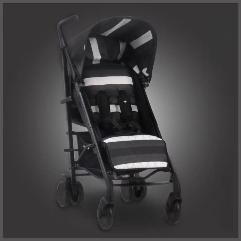 My Babiie MB51 Stroller - Charcoal Stripes - Clearance General My Babiie