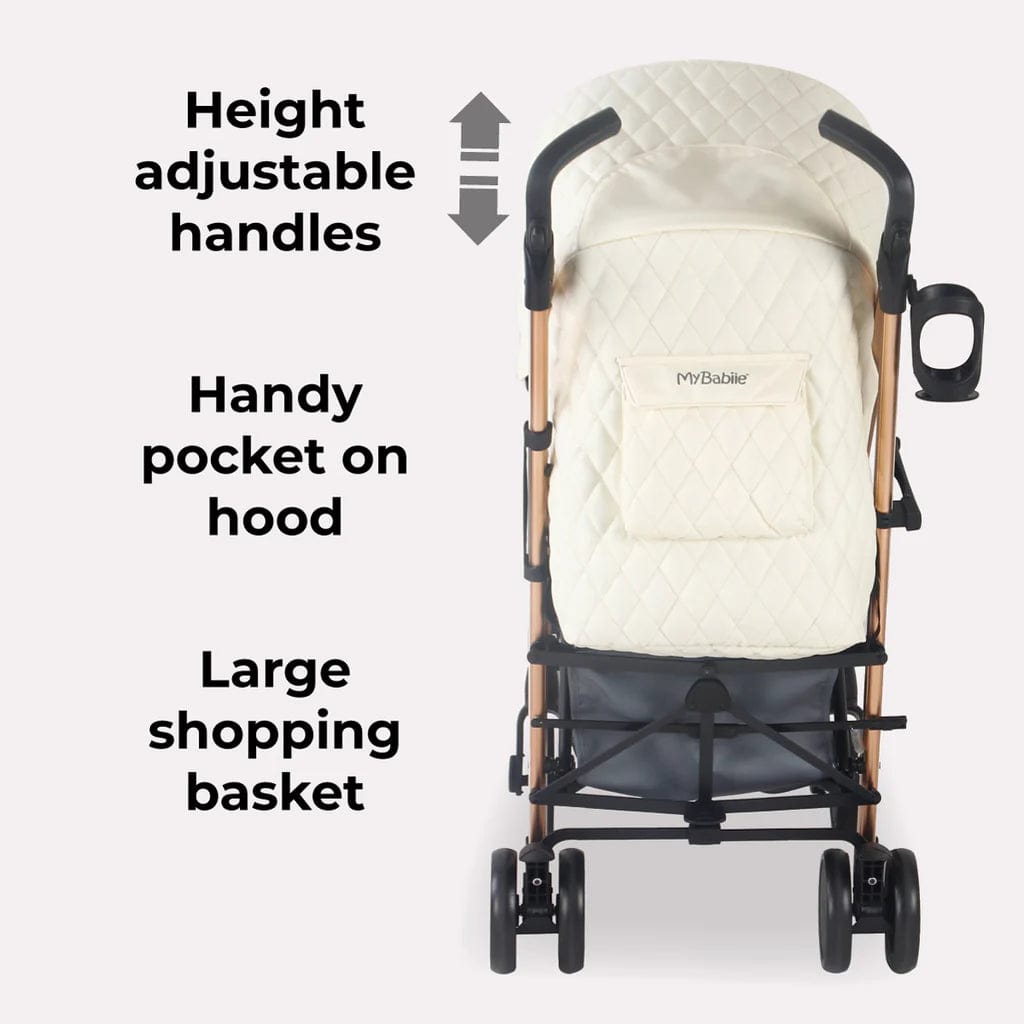 My Babiie MB51 Stroller - Quilted Champagne General My Babiie   