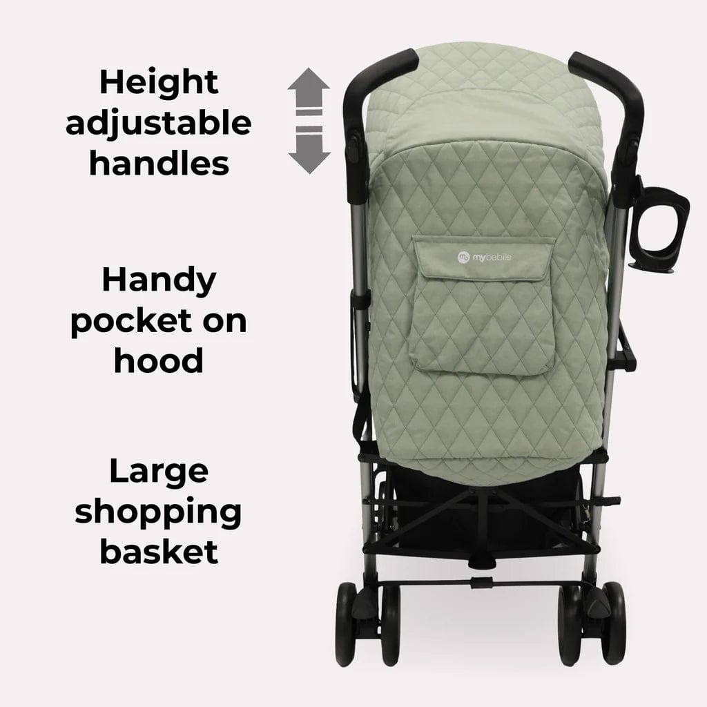 My Babiie MB51 Stroller - Sage Green General My Babiie   