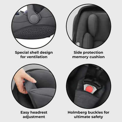 My Babiie MBCS05 Car Seat Family Bundle – Spin & Slide Technology My Babiie