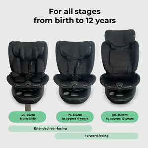 My Babiie MBCS05 Modular Toddler Car Seat - Black My Babiie
