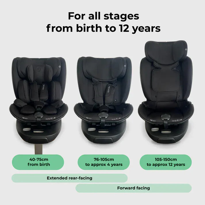 My Babiie MBCS05 Modular Toddler Car Seat - Black My Babiie