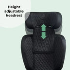 My Babiie MBCS23 i-Size (100-150cm) High Back Booster Car Seat - Black My Babiie