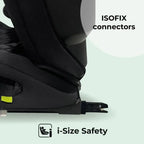 My Babiie MBCS23 i-Size (100-150cm) High Back Booster Car Seat - Black My Babiie
