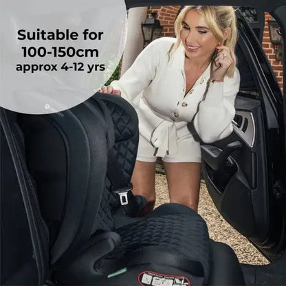My Babiie MBCS23 i-Size (100-150cm) High Back Booster Car Seat - Black My Babiie