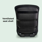 My Babiie MBCS23 Lite i-Size (100-150cm) High Back Booster Car Seat - Black My Babiie