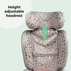 My Babiie MBCS23 Lite i-Size (100-150cm) High Back Booster Car Seat - Blush Leopard My Babiie
