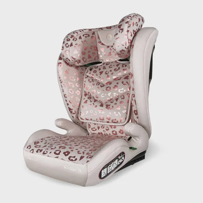 My Babiie MBCS23 Lite i-Size (100-150cm) High Back Booster Car Seat - Blush Leopard My Babiie