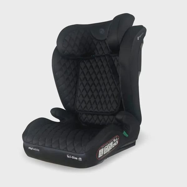 My Babiie MBCS23 Lite i-Size (100-150cm) High Back Booster Car Seat - Black My Babiie