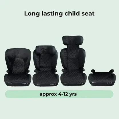 My Babiie MBCS23 Lite i-Size (100-150cm) High Back Booster Car Seat - Black My Babiie