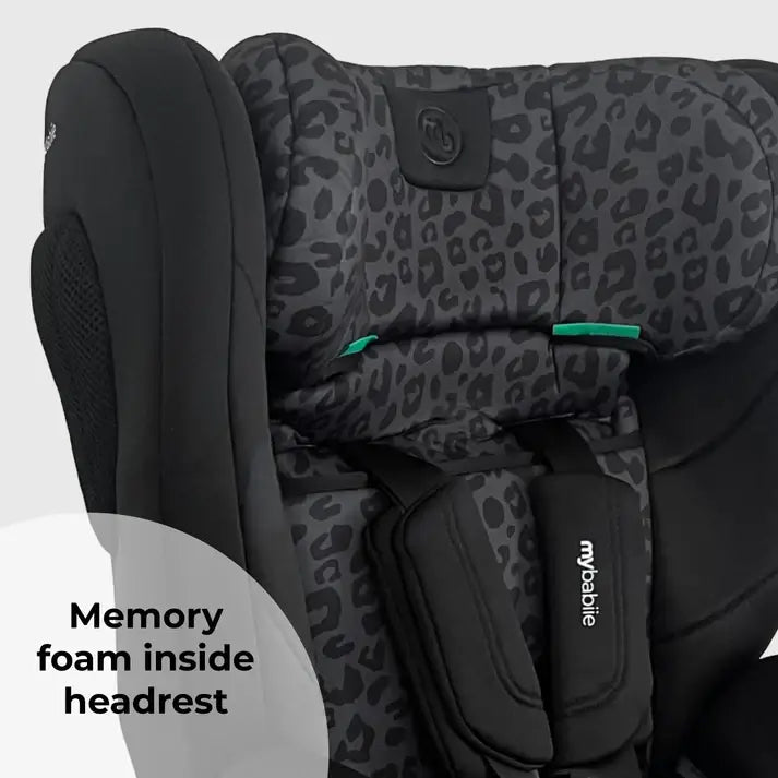 My Babiie MBCS75 Toddler to Booster R129 Car Seat with ISOFIX - Black Leopard