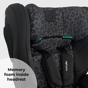 My Babiie MBCS75 Toddler to Booster R129 Car Seat with ISOFIX - Black Leopard