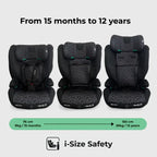 My Babiie MBCS75 Toddler to Booster R129 Car Seat with ISOFIX - Black Leopard