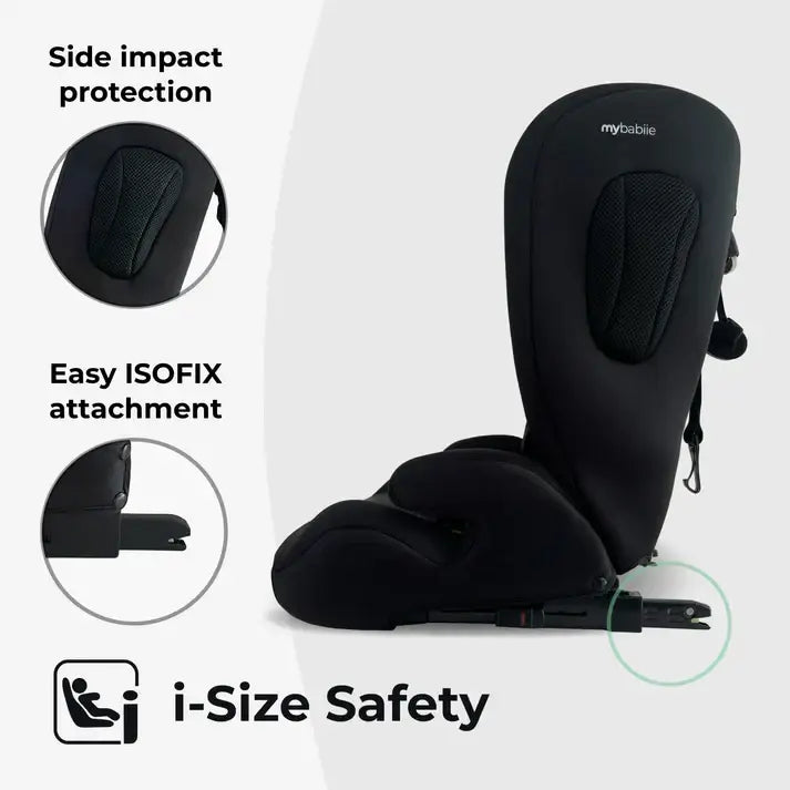 My Babiie MBCS75 Toddler to Booster R129 Car Seat with ISOFIX - Black Leopard